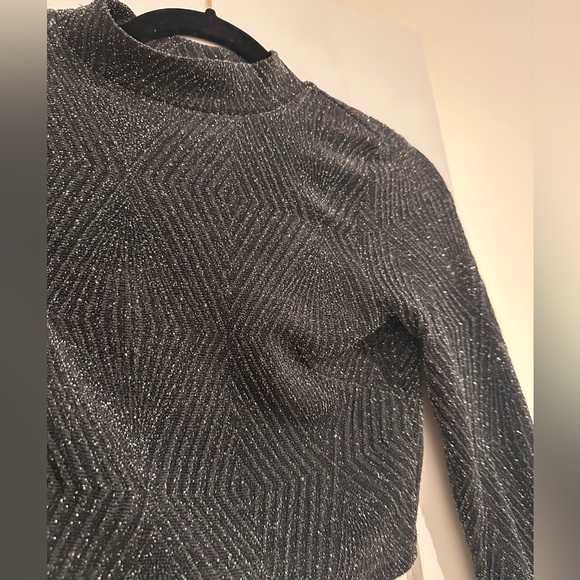 Speechless XS sparkle high neck crop top - Picture 2 of 2